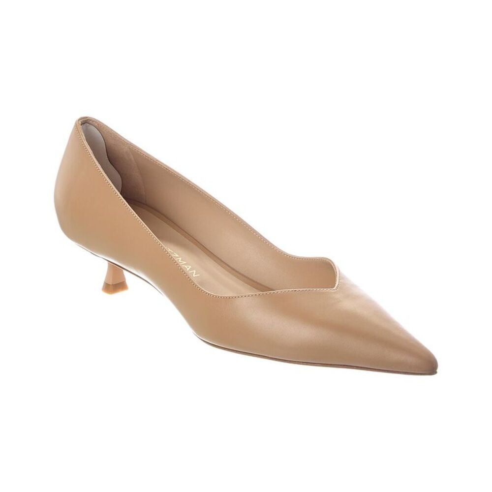 Stuart Weitzman Eva 35 Leather Pump, Orange